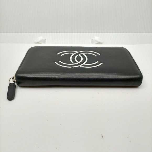 Chanel Zippy Wallet Black Lamb Skin - Picture 4 of 9